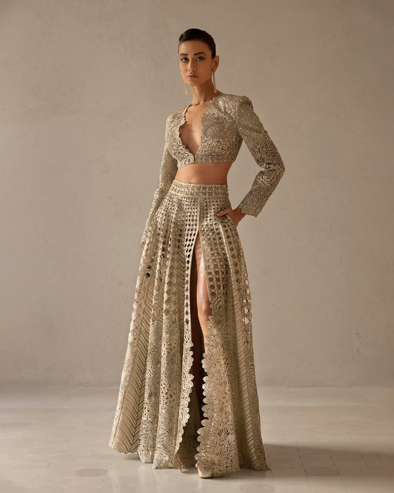 Palm Bunai Lehenga set
