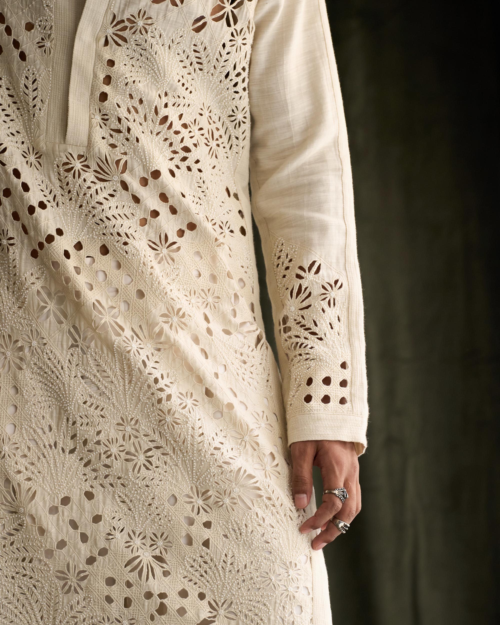 Palm Garden Cutwork Kurta set