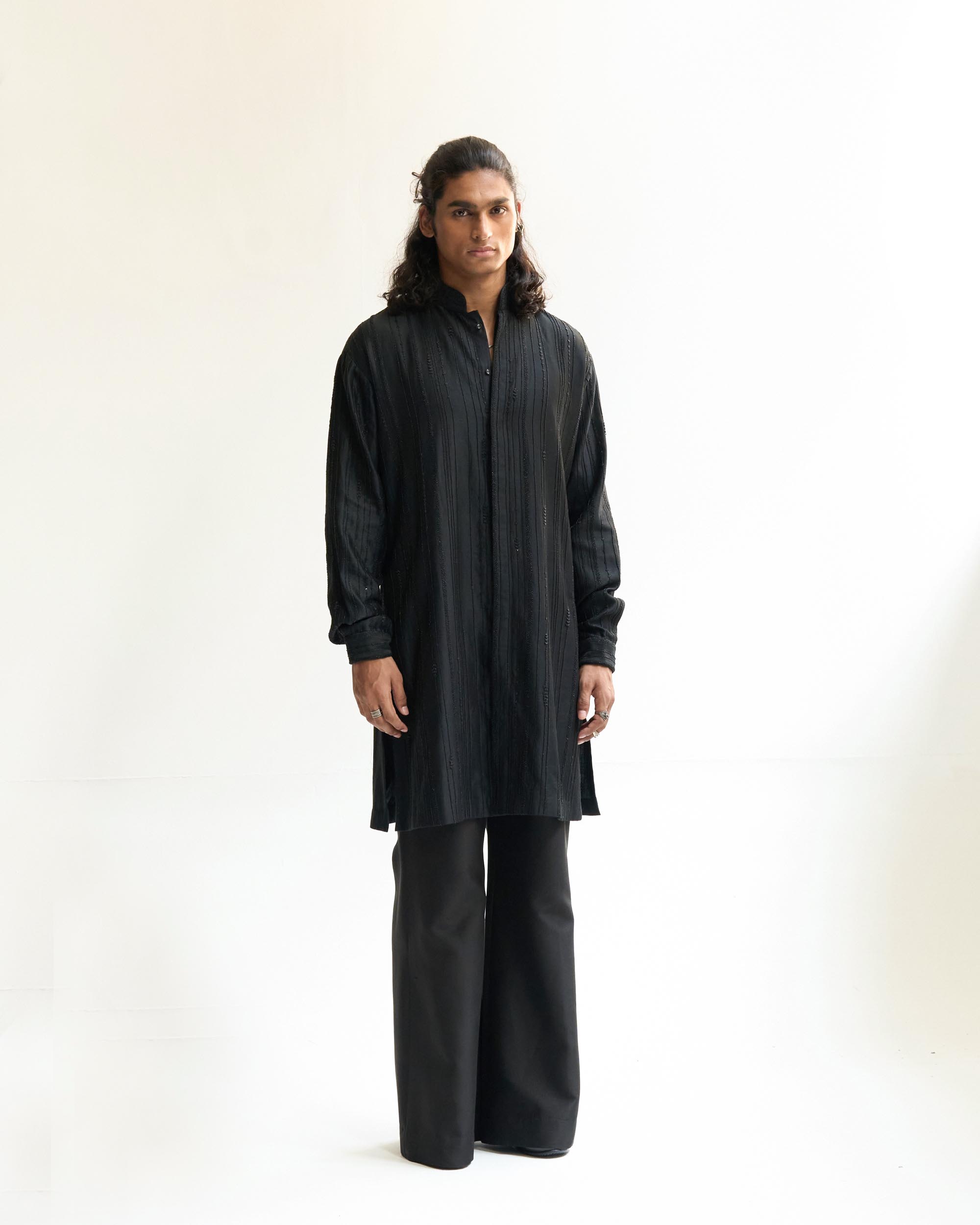 Noir Stripe Kurta Set