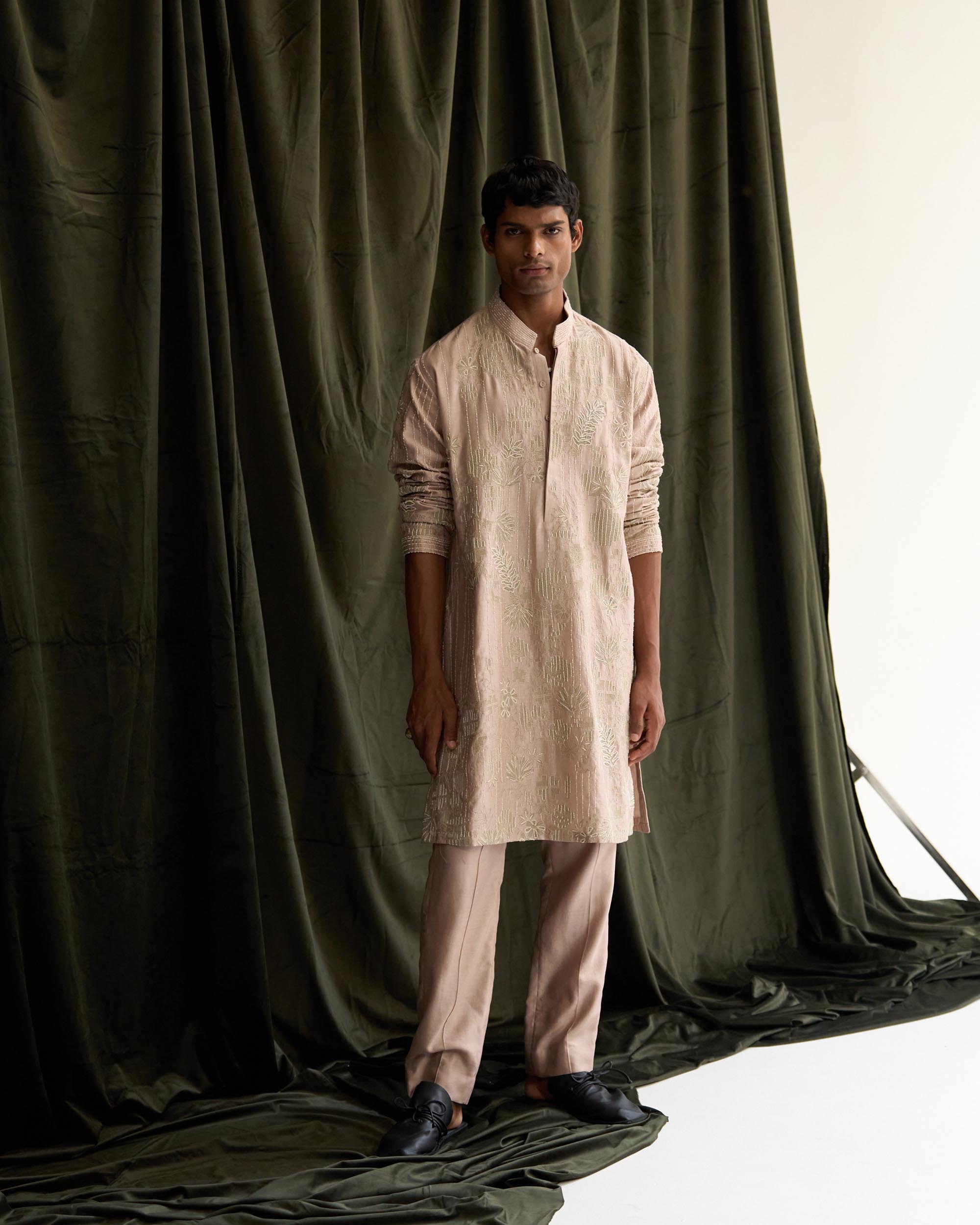 Tile Grid Kurta Set