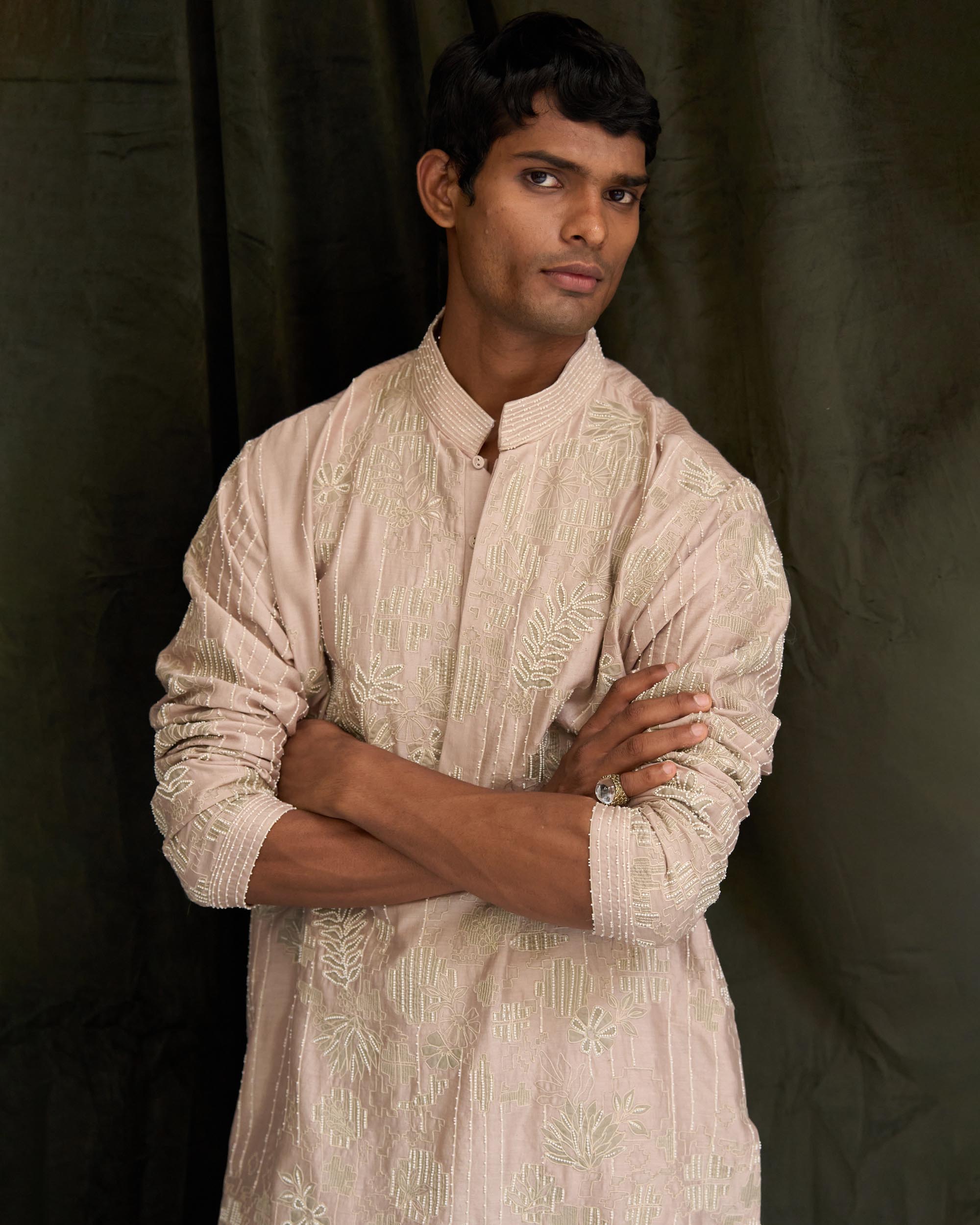 Tile Grid Kurta Set