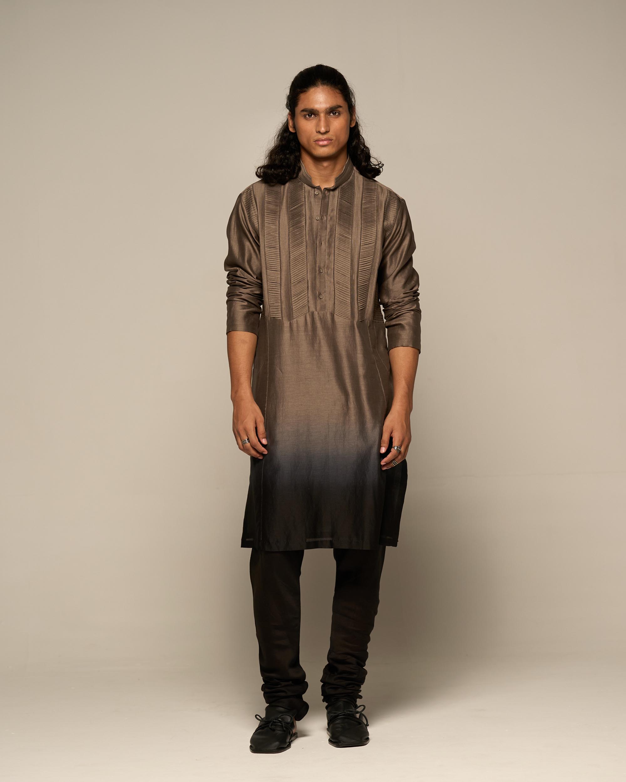 Tucks Ombre Kurta Set