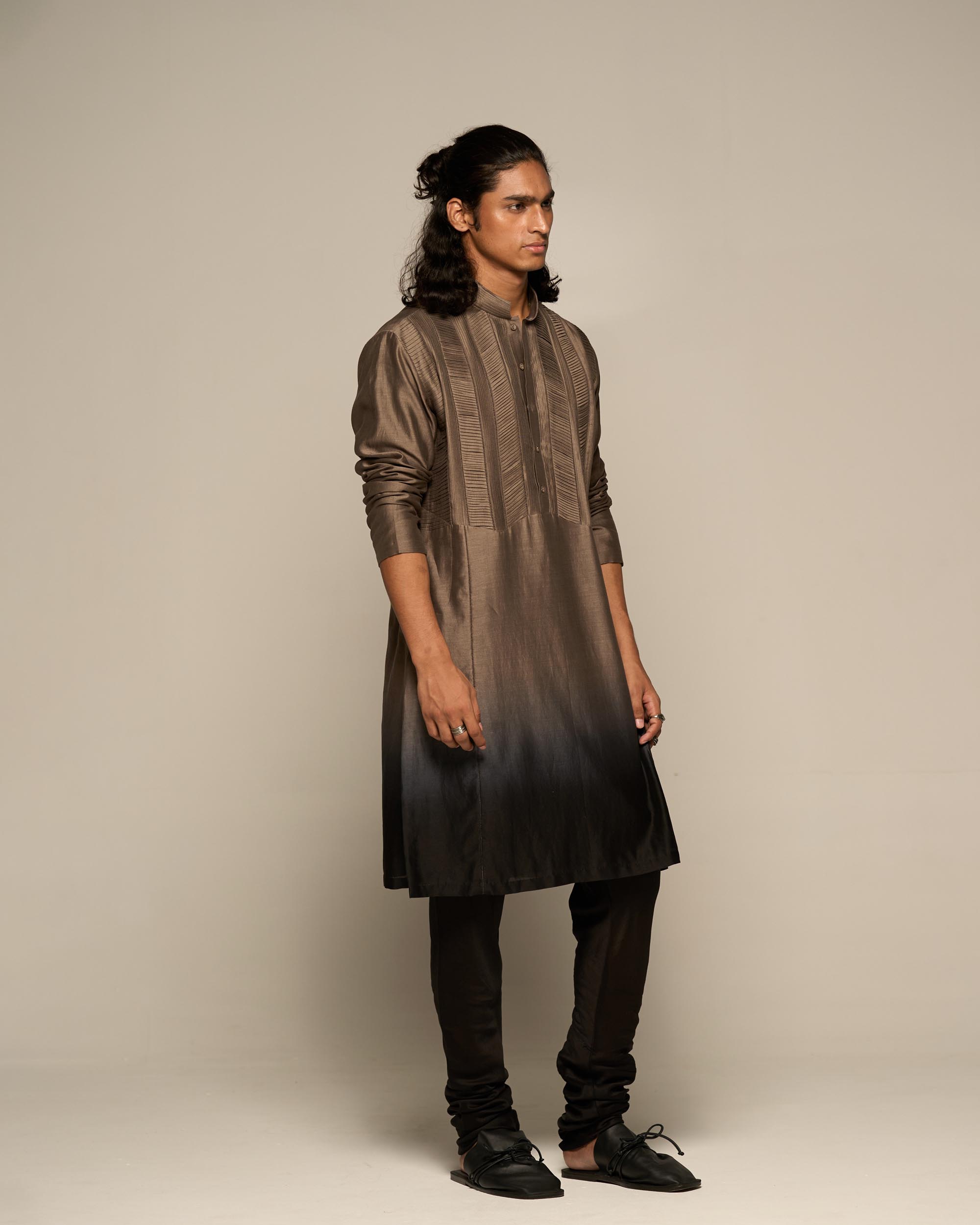 Tucks Ombre Kurta Set