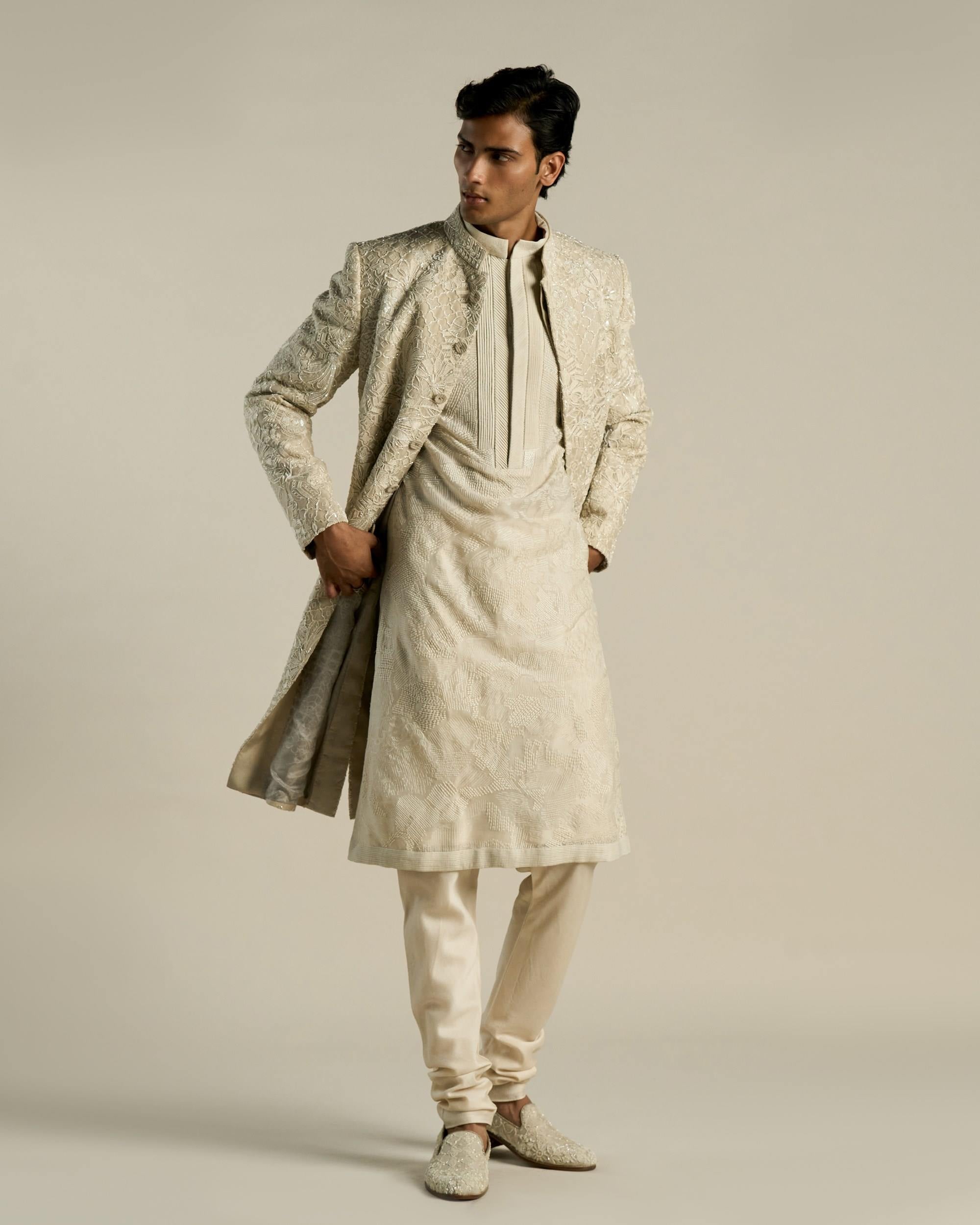 Hibiscus Jharokha Sherwani
