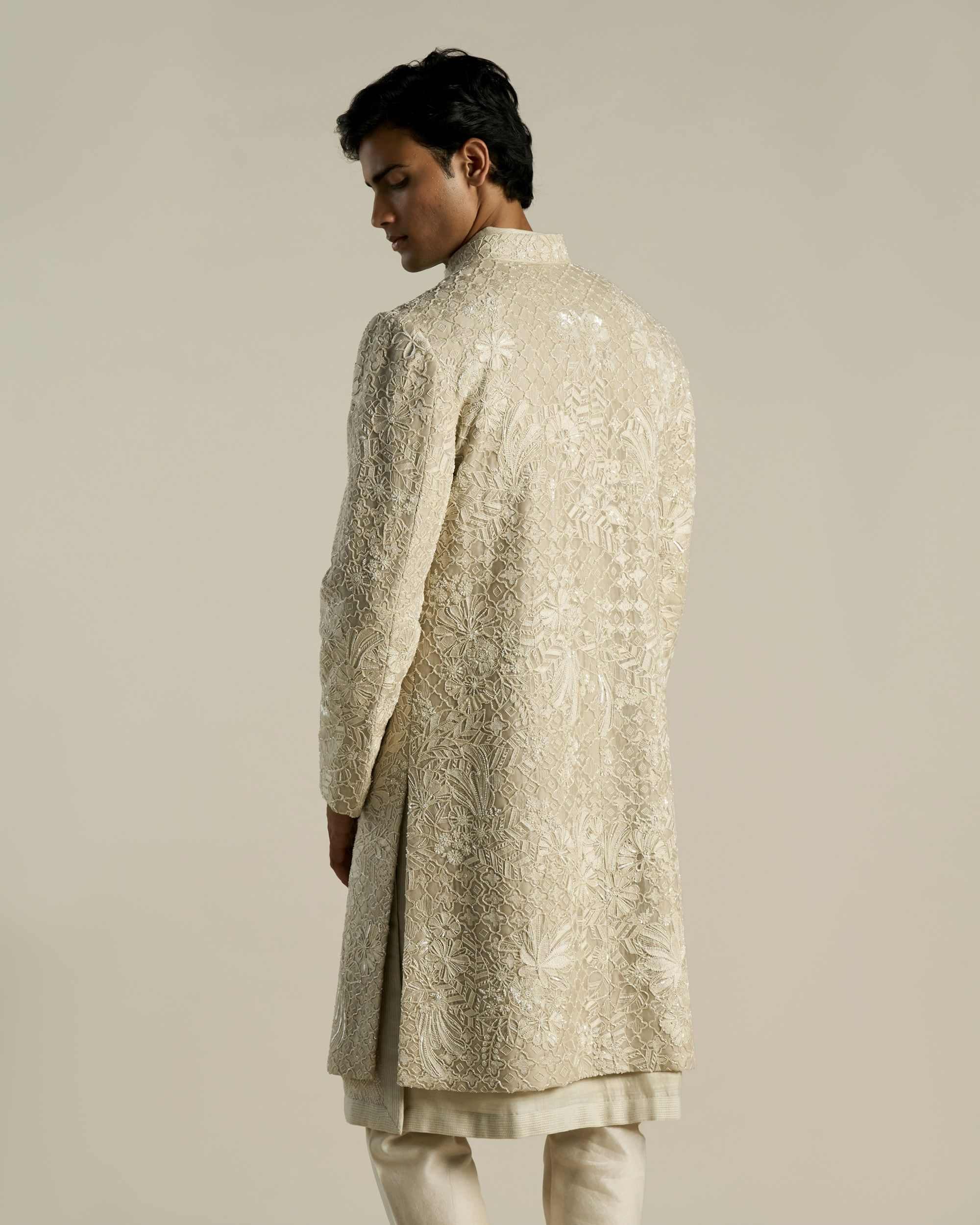 Hibiscus Jharokha Sherwani