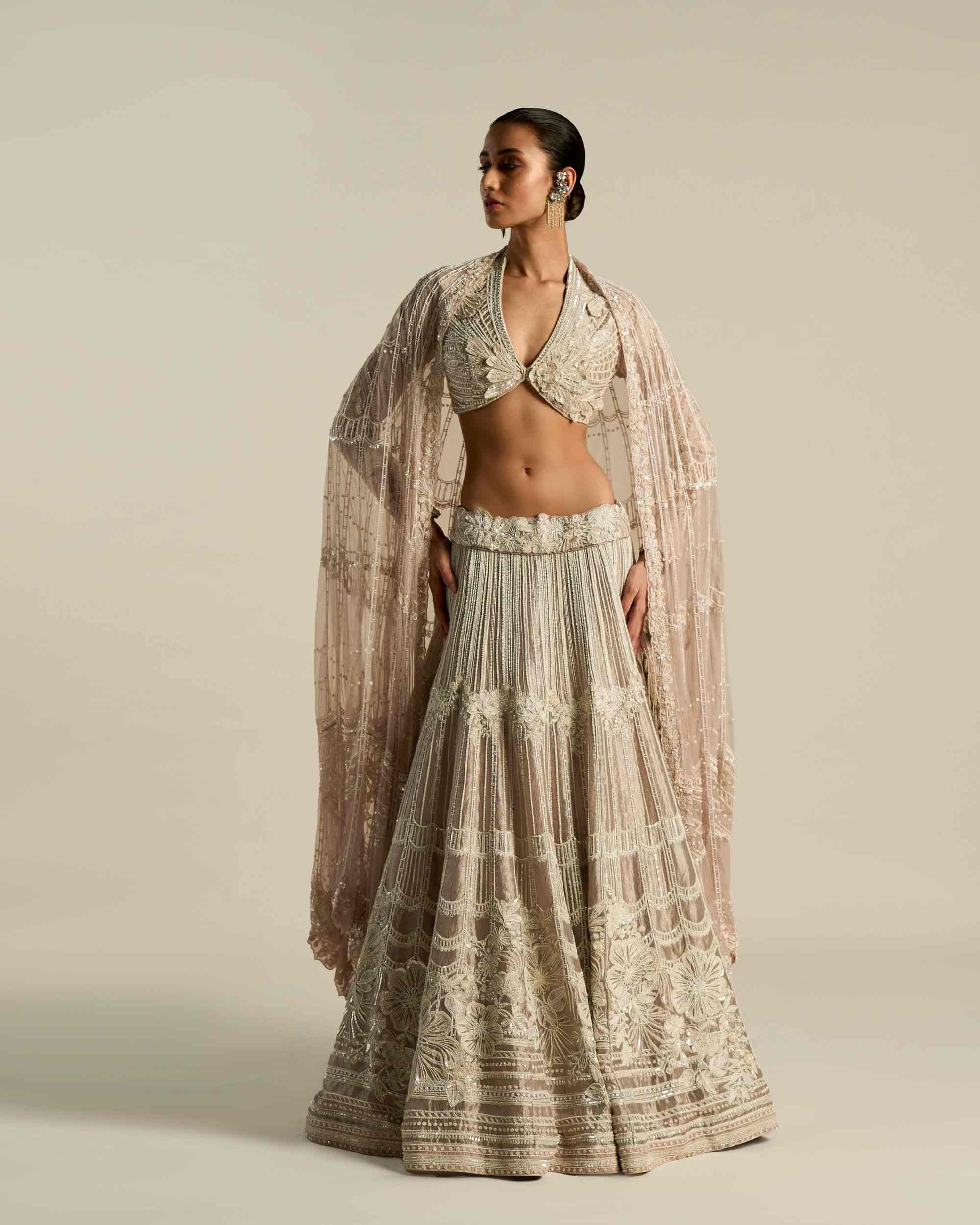 Hibiscus Scallop Lehenga Set