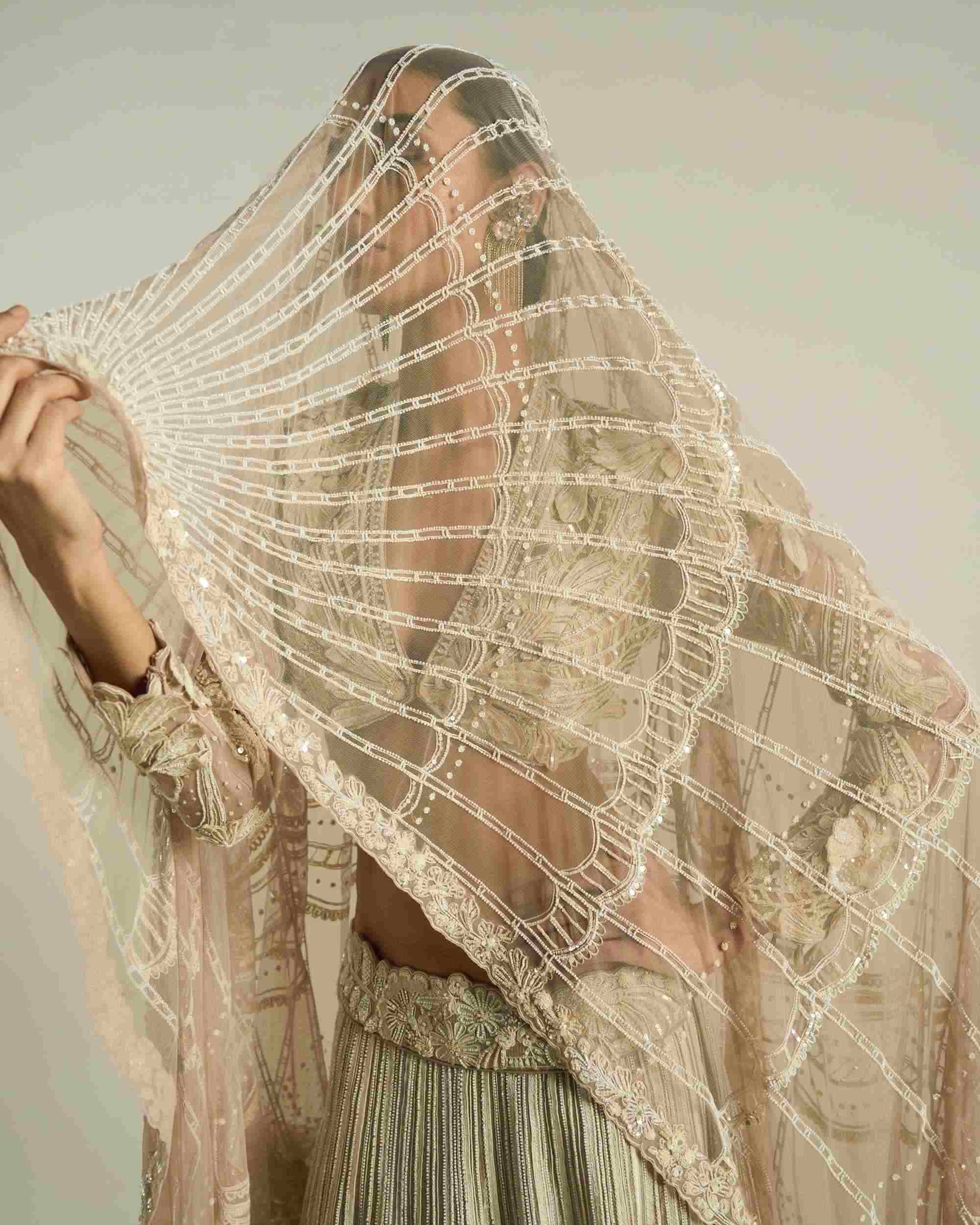 Hibiscus Scallop Lehenga Set