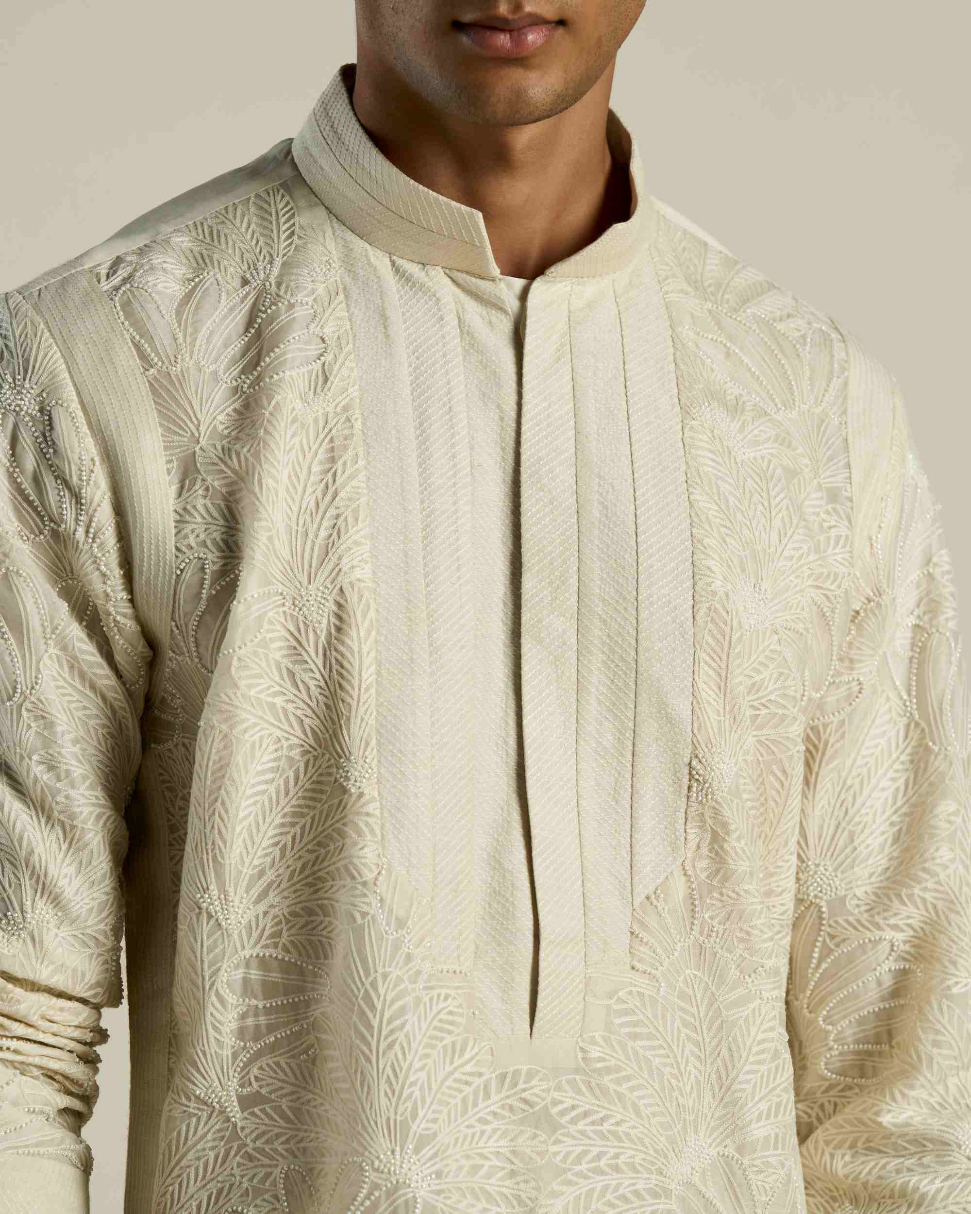 Palm Foliage Kurta Set