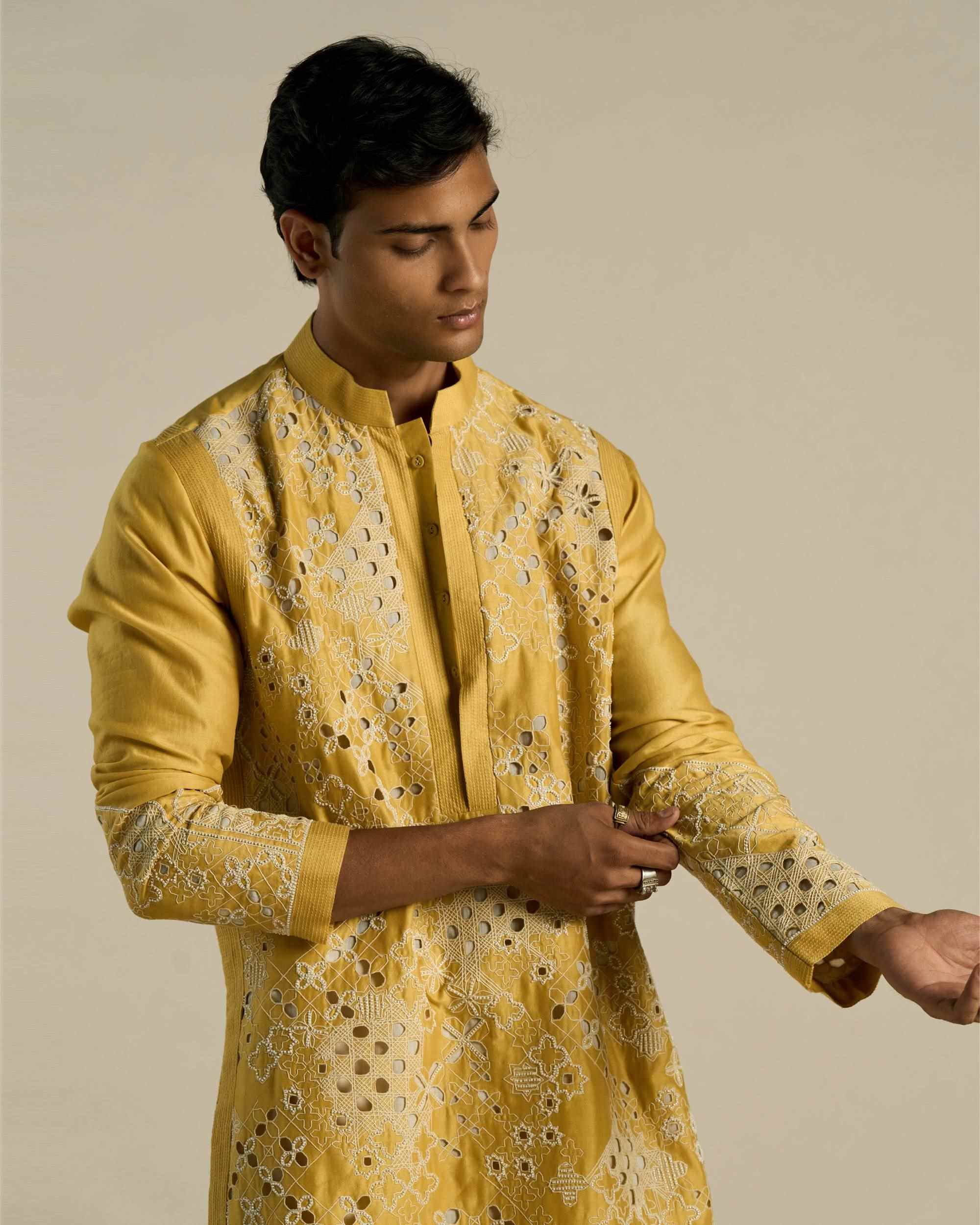Bunai Jharokha Cutwork Kurta Set