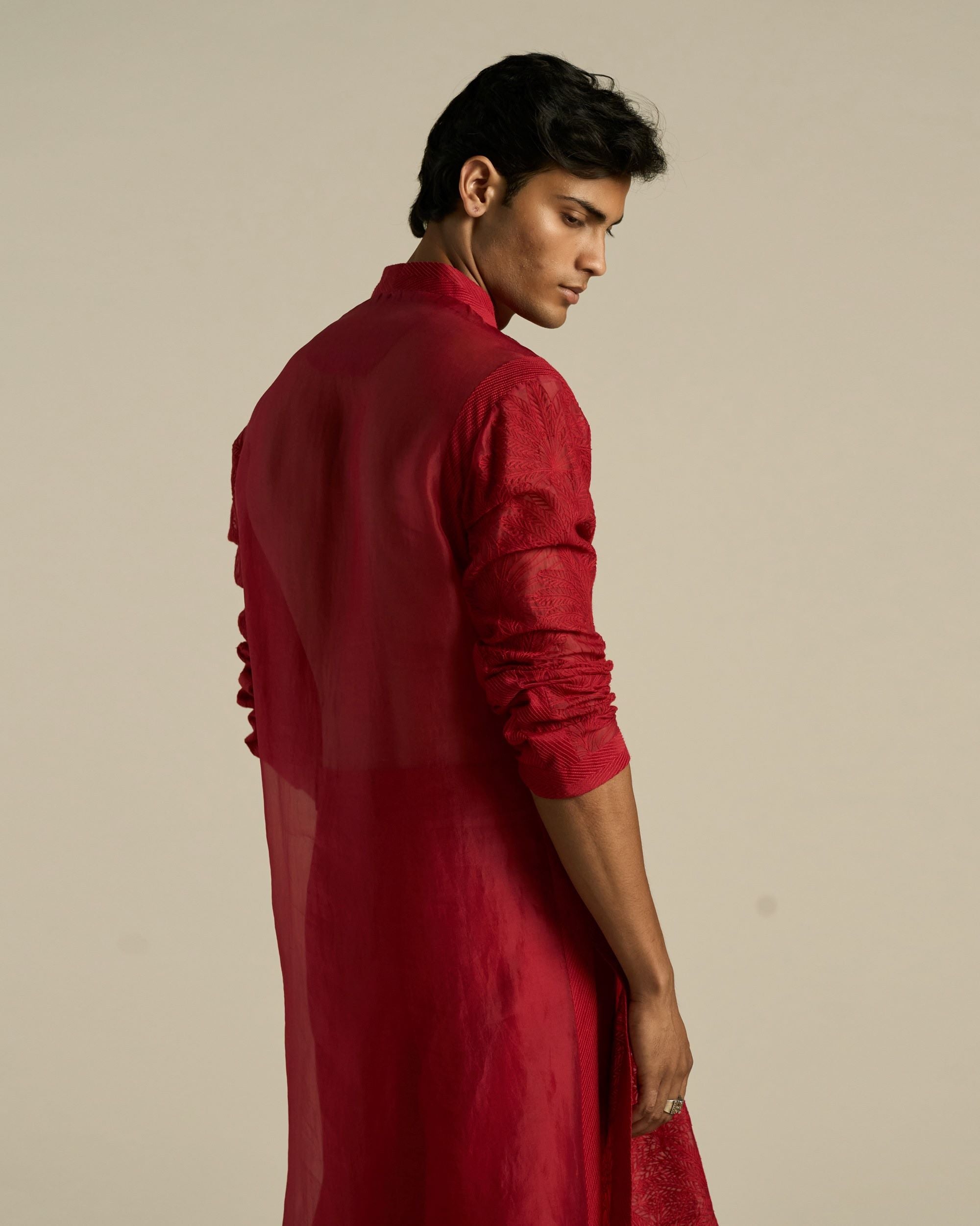 Palm Foliage Kurta Set