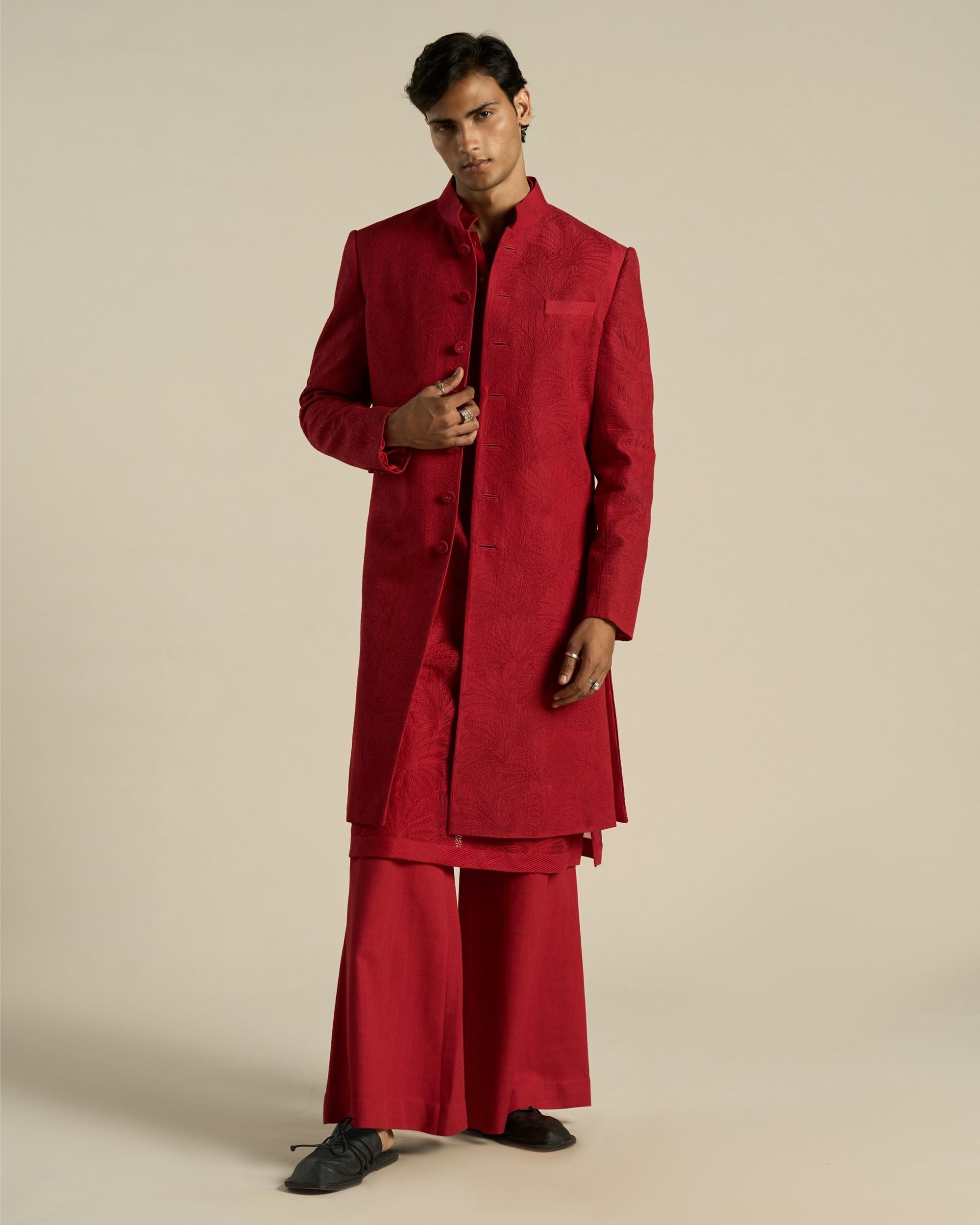 Palm Ruin Sherwani Set