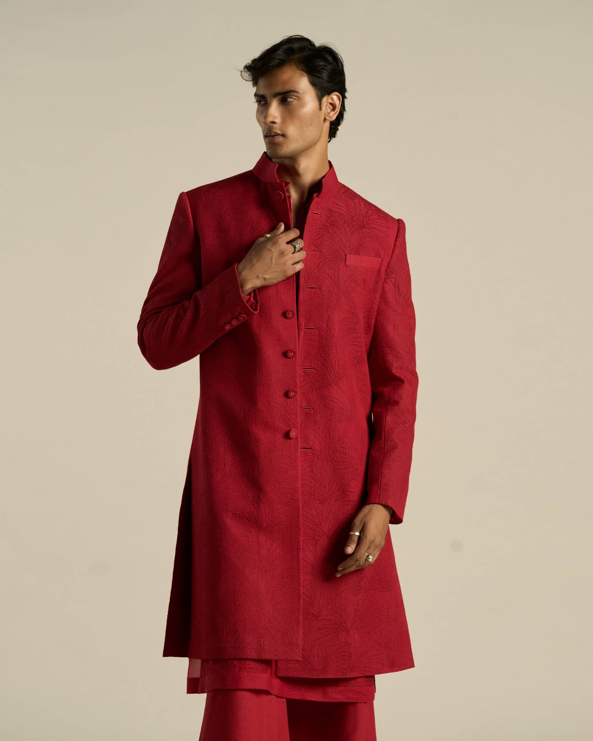 Palm Ruin Sherwani Set