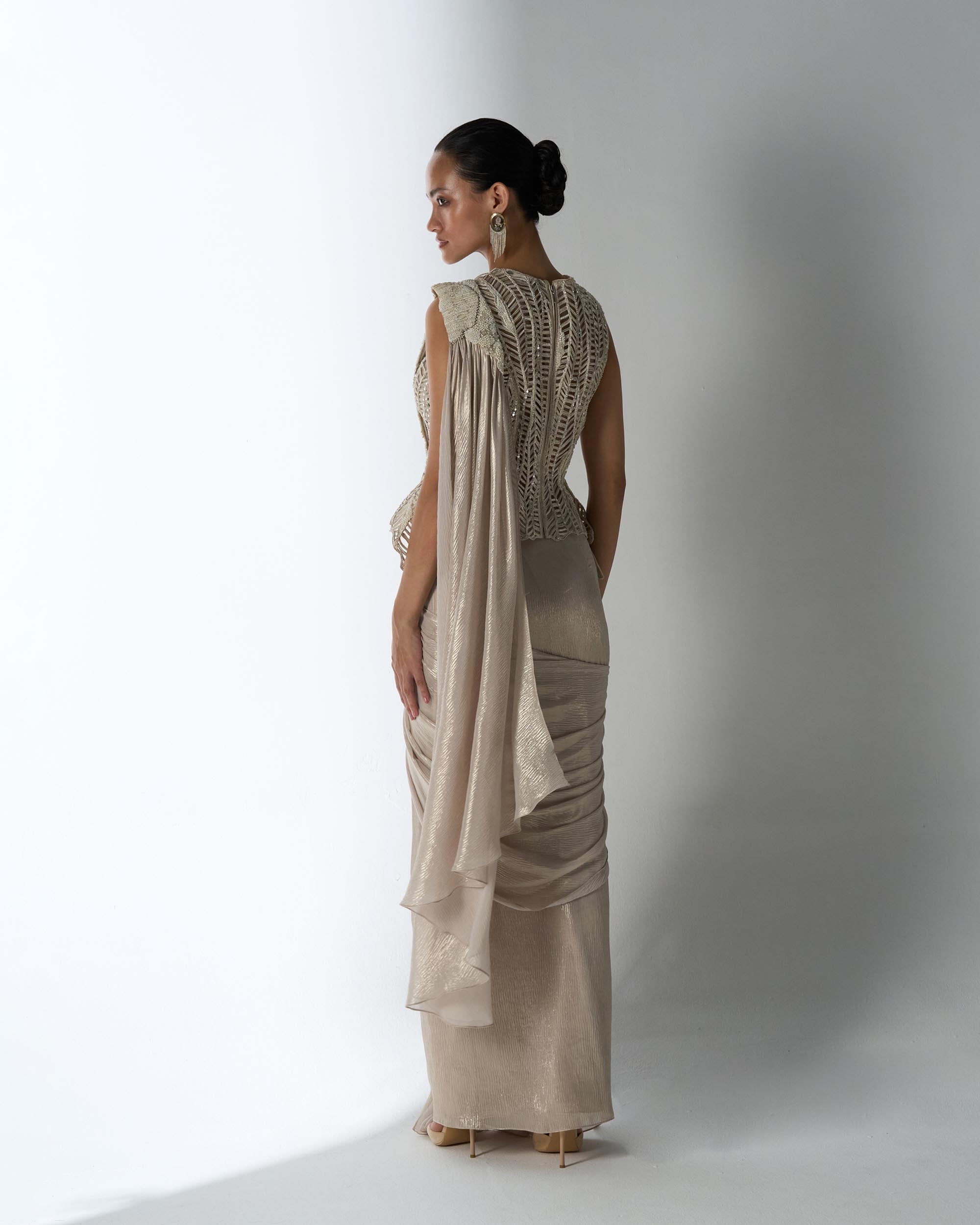 Pearl Island Drape Saree