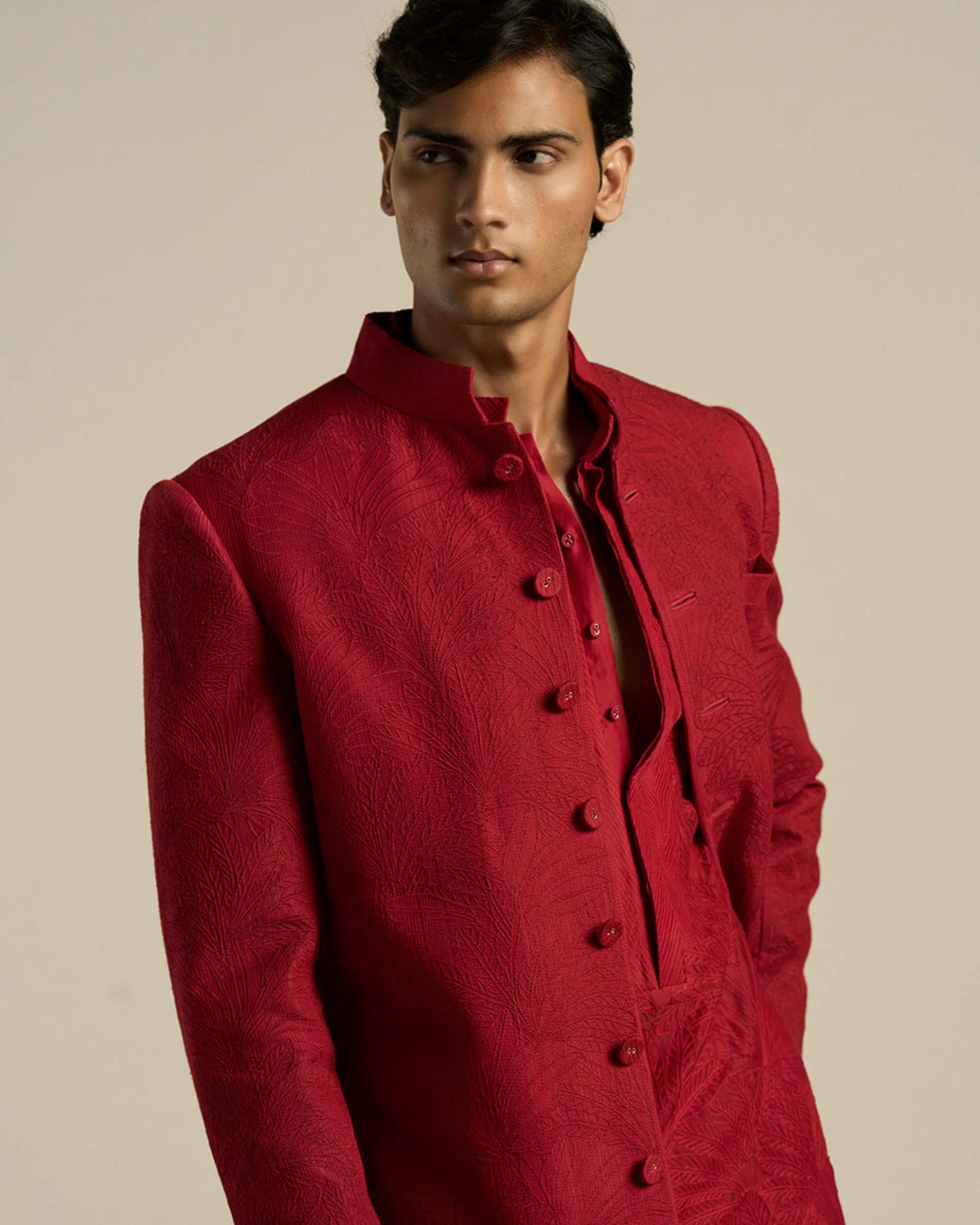 Palm Ruin Sherwani Set