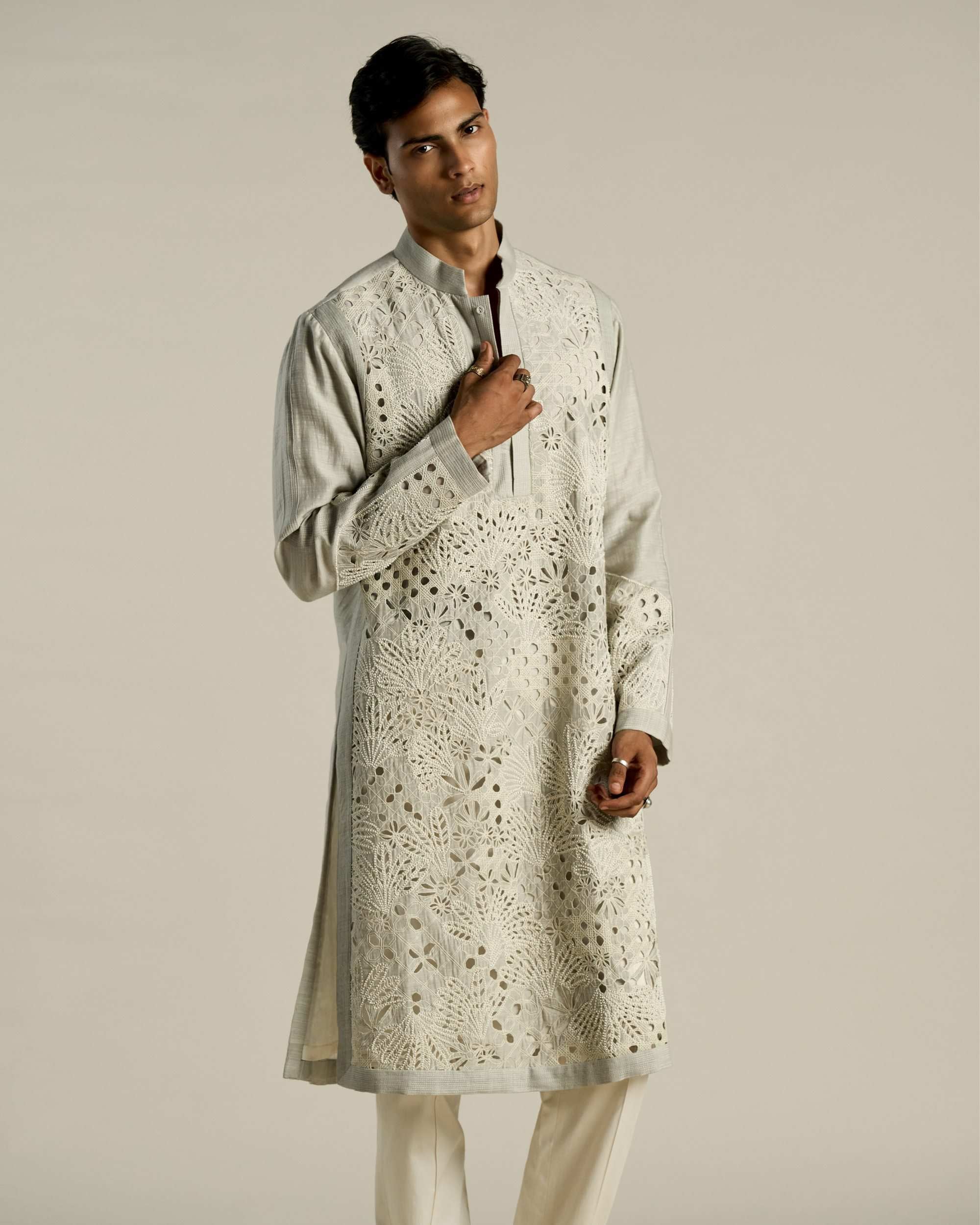 Palm Garden Cutwork Kurta Set