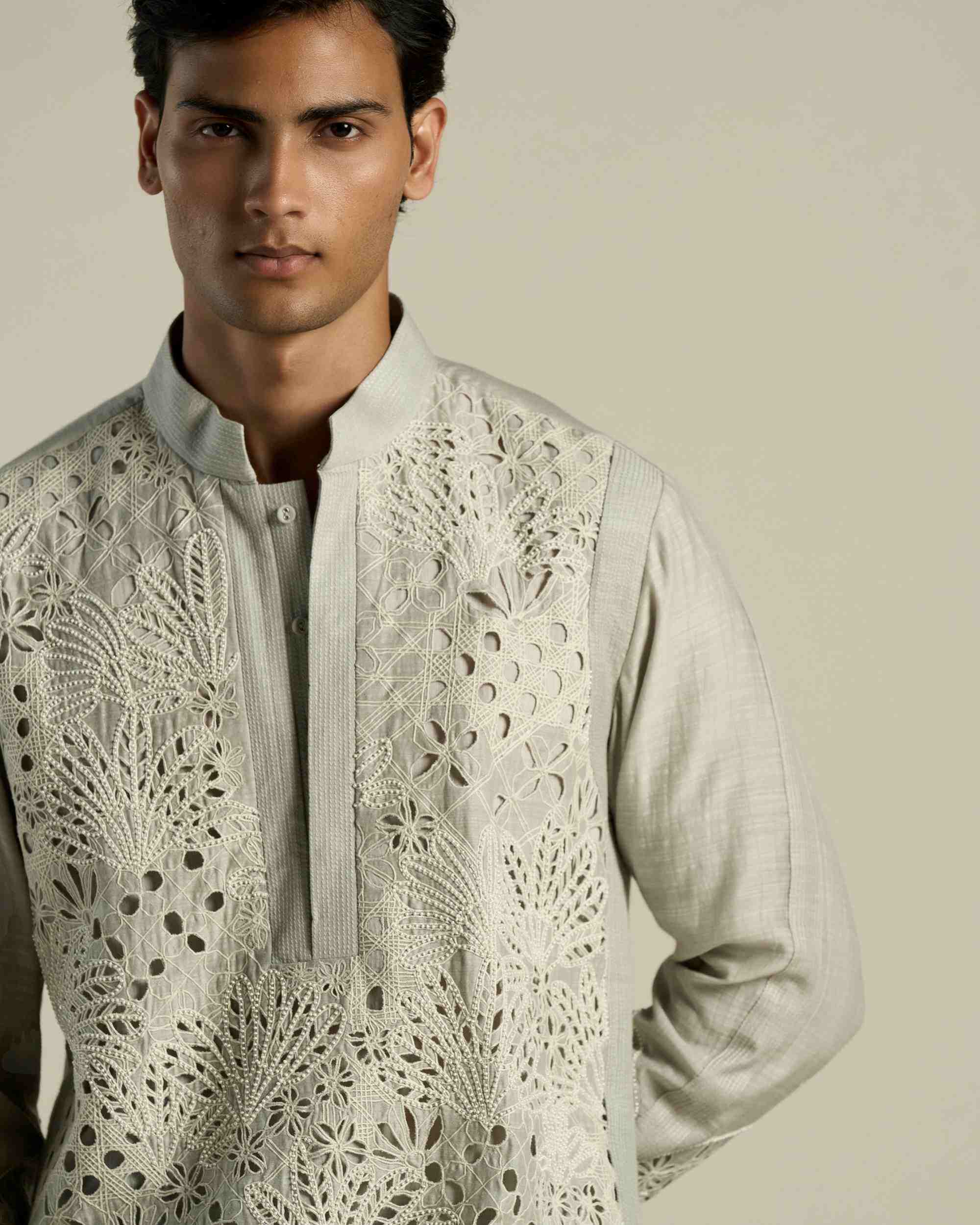 Palm Garden Cutwork Kurta Set