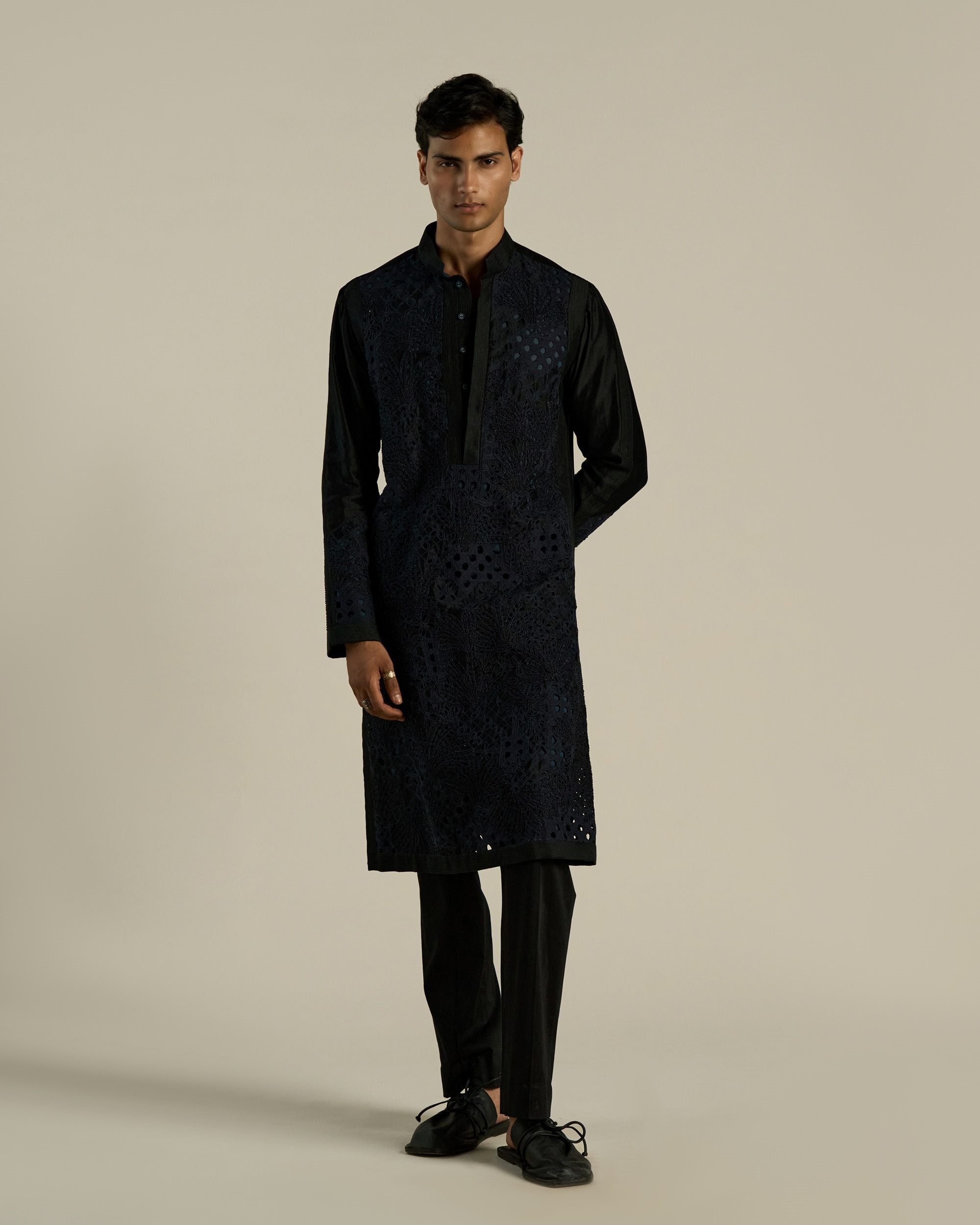 Palm Garden Cutwork Kurta Set