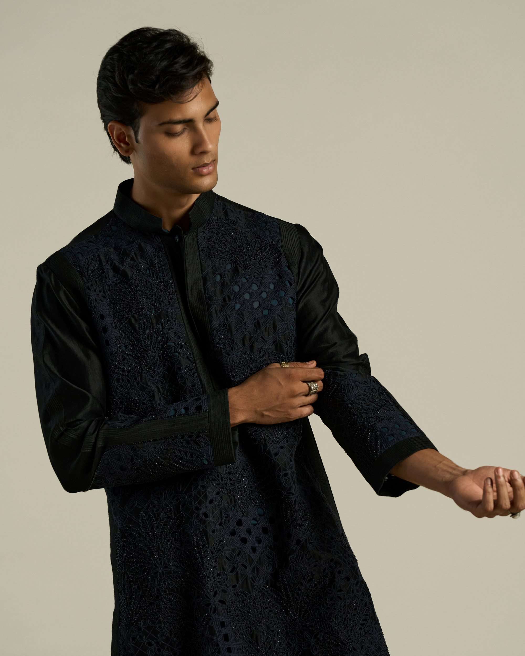 Palm Garden Cutwork Kurta Set