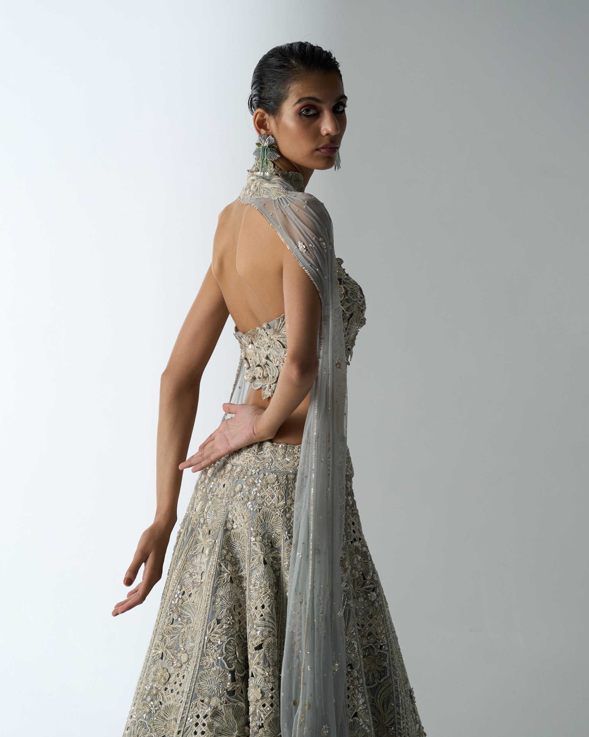 Hibiscus Biome Lehenga Set