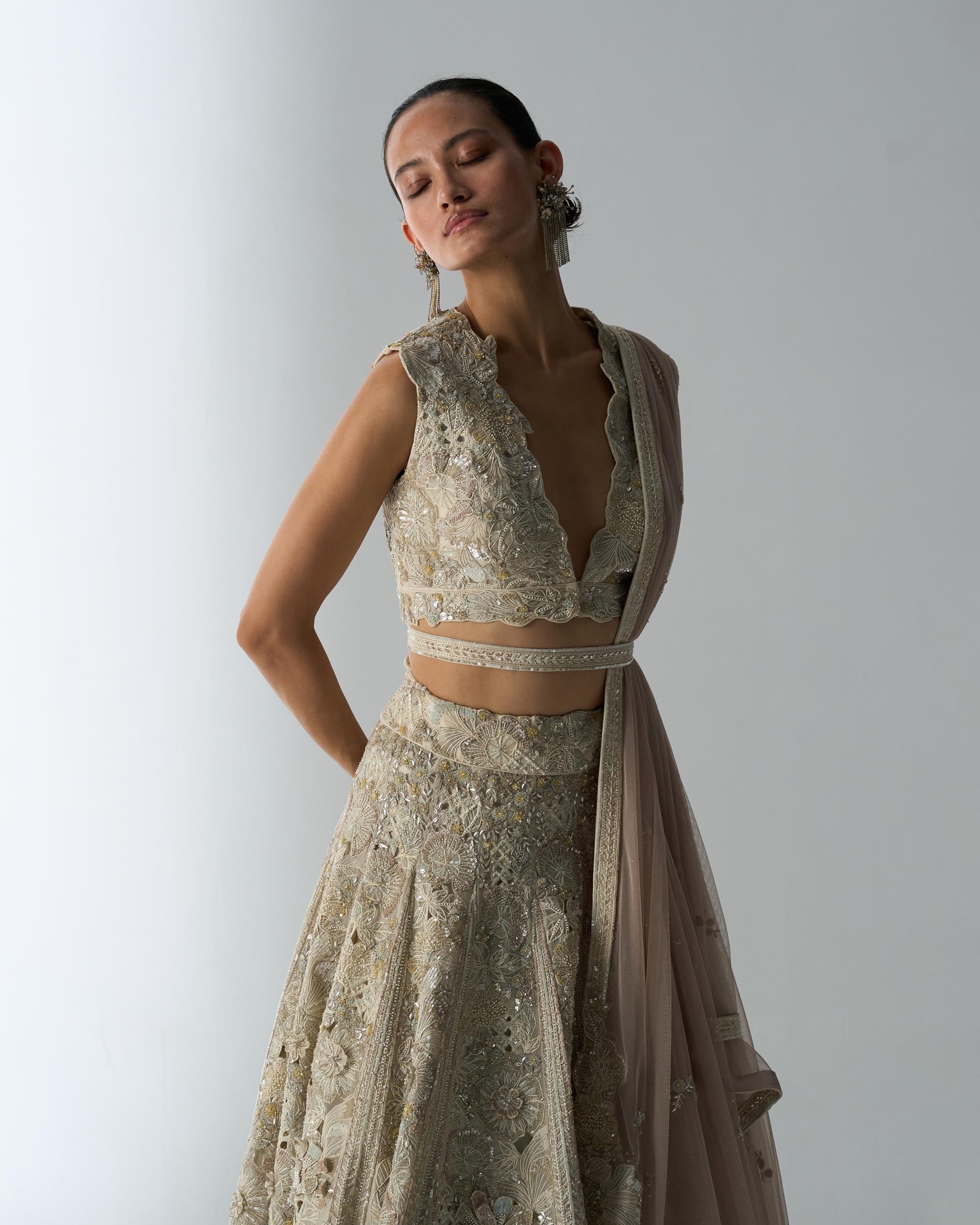 Hibiscus Biome Lehenga Set