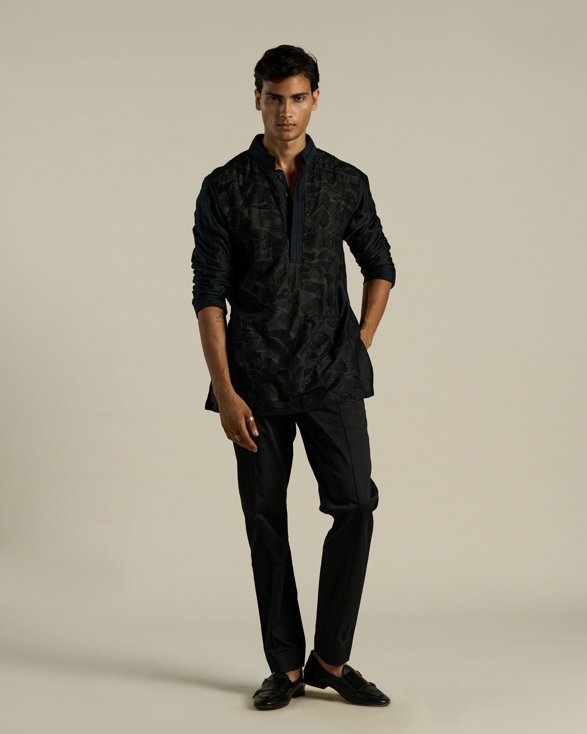 Cloudline Embroidered Short Kurta