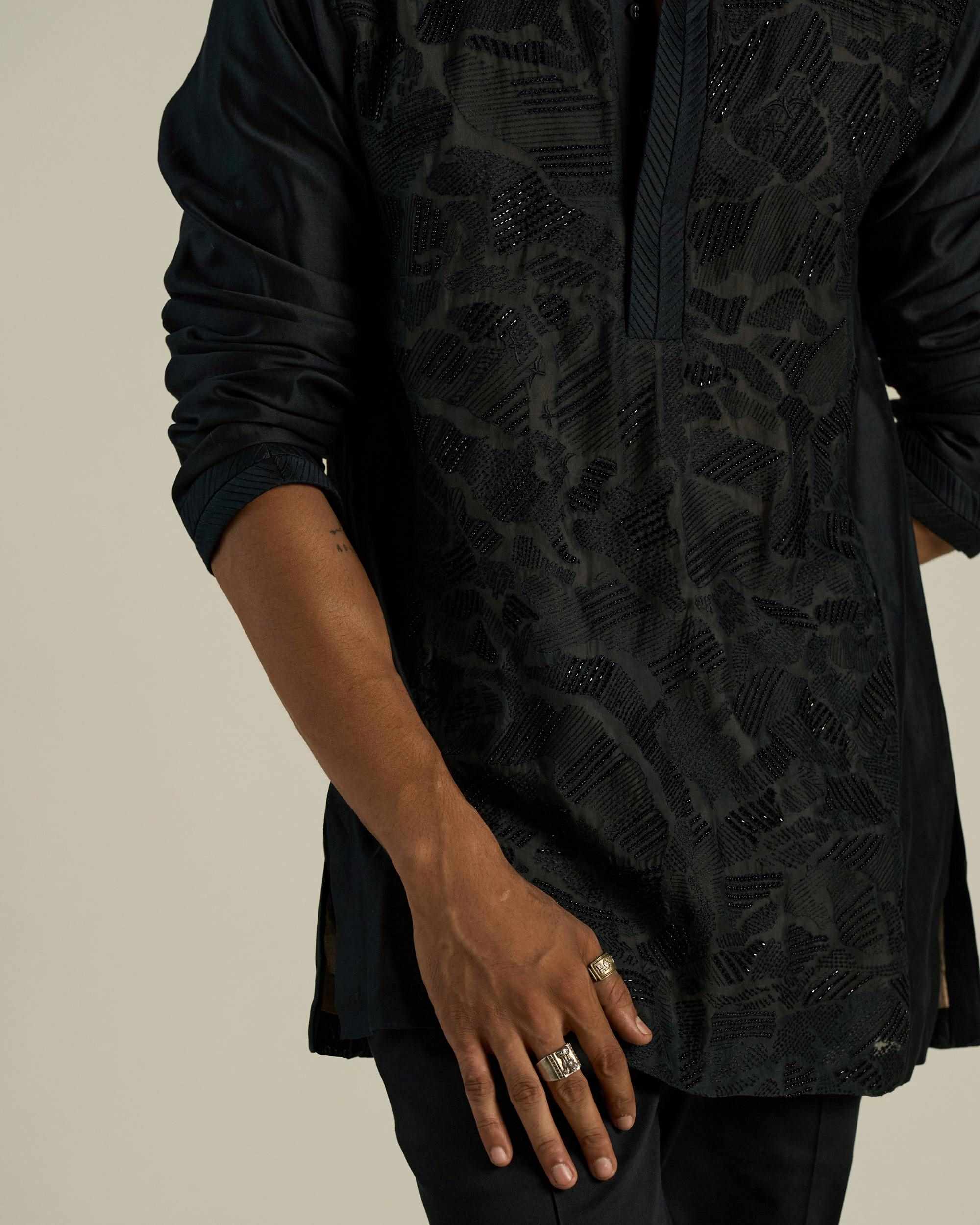 Cloudline Embroidered Short Kurta