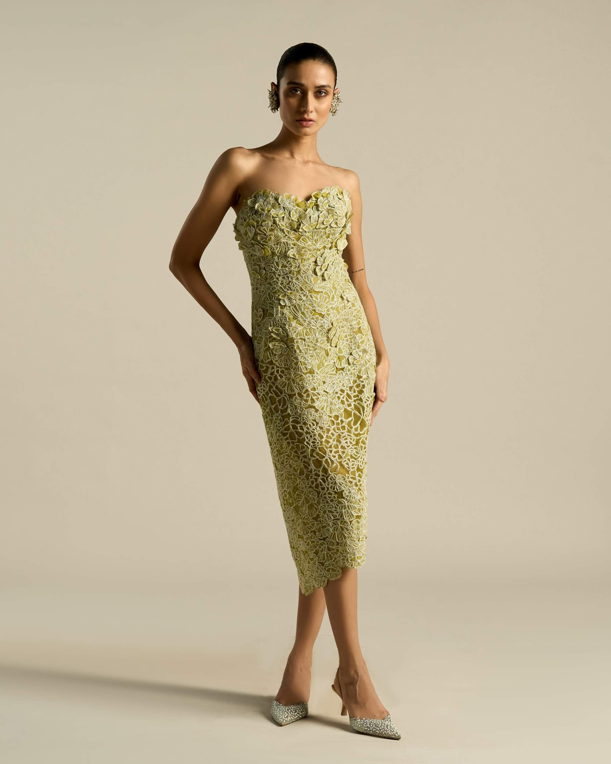 Pop Hibiscus Midi Dress