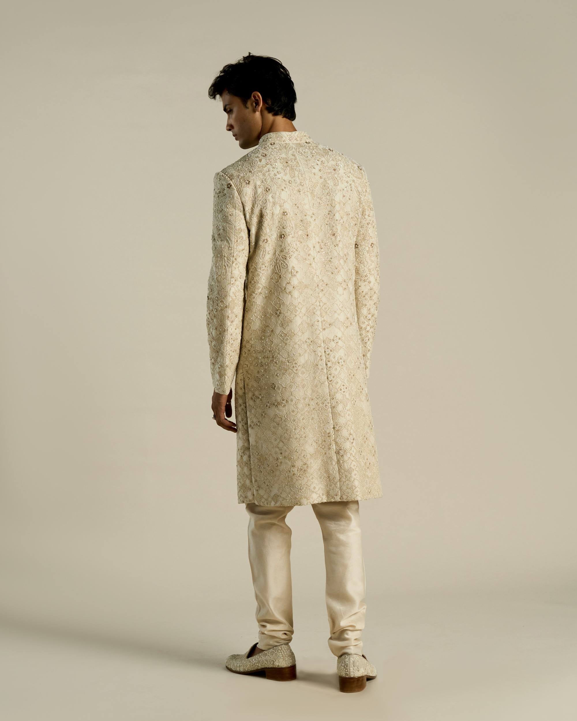 Floral Jharokha Sherwani