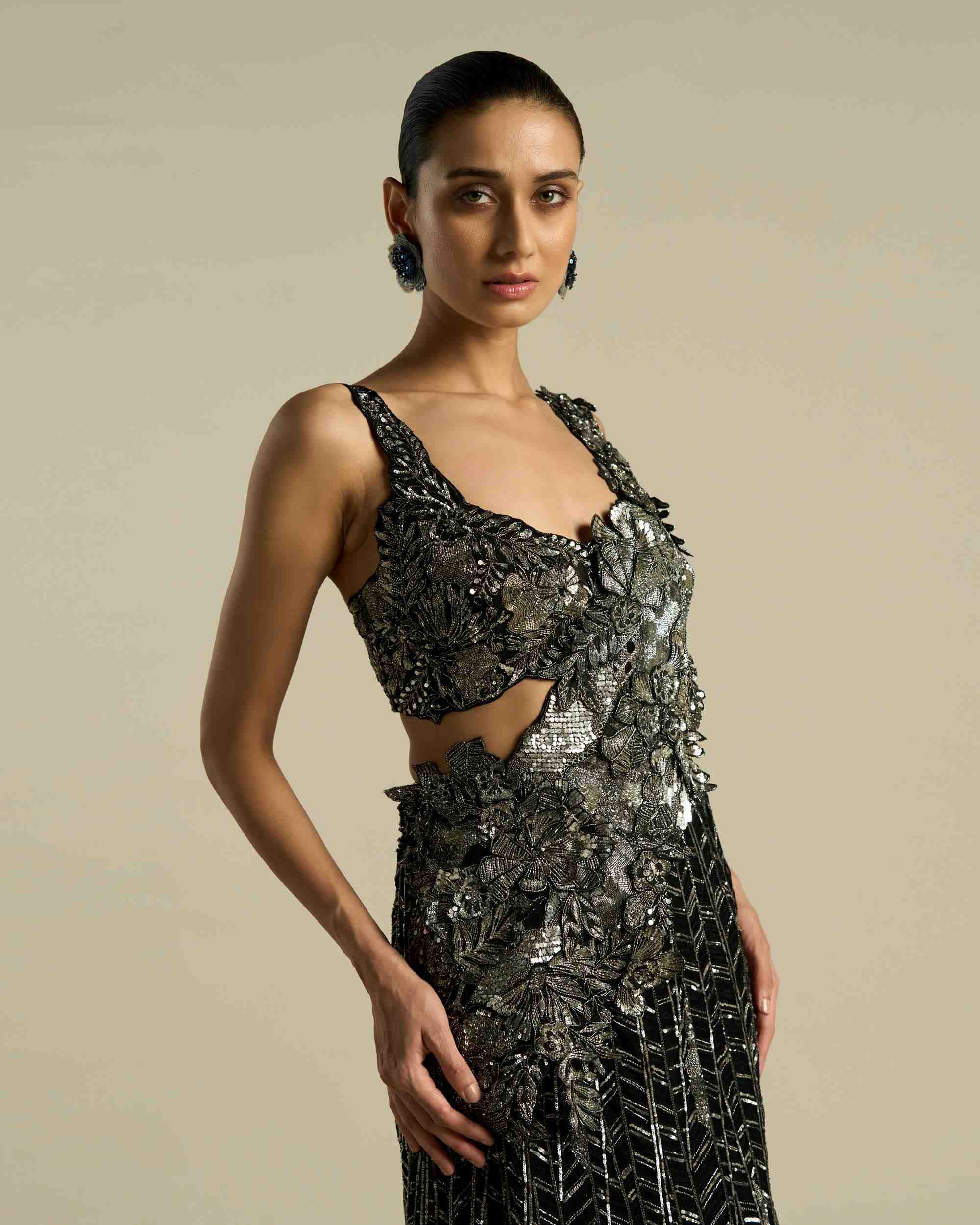 Chevron Island Lehenga Saree