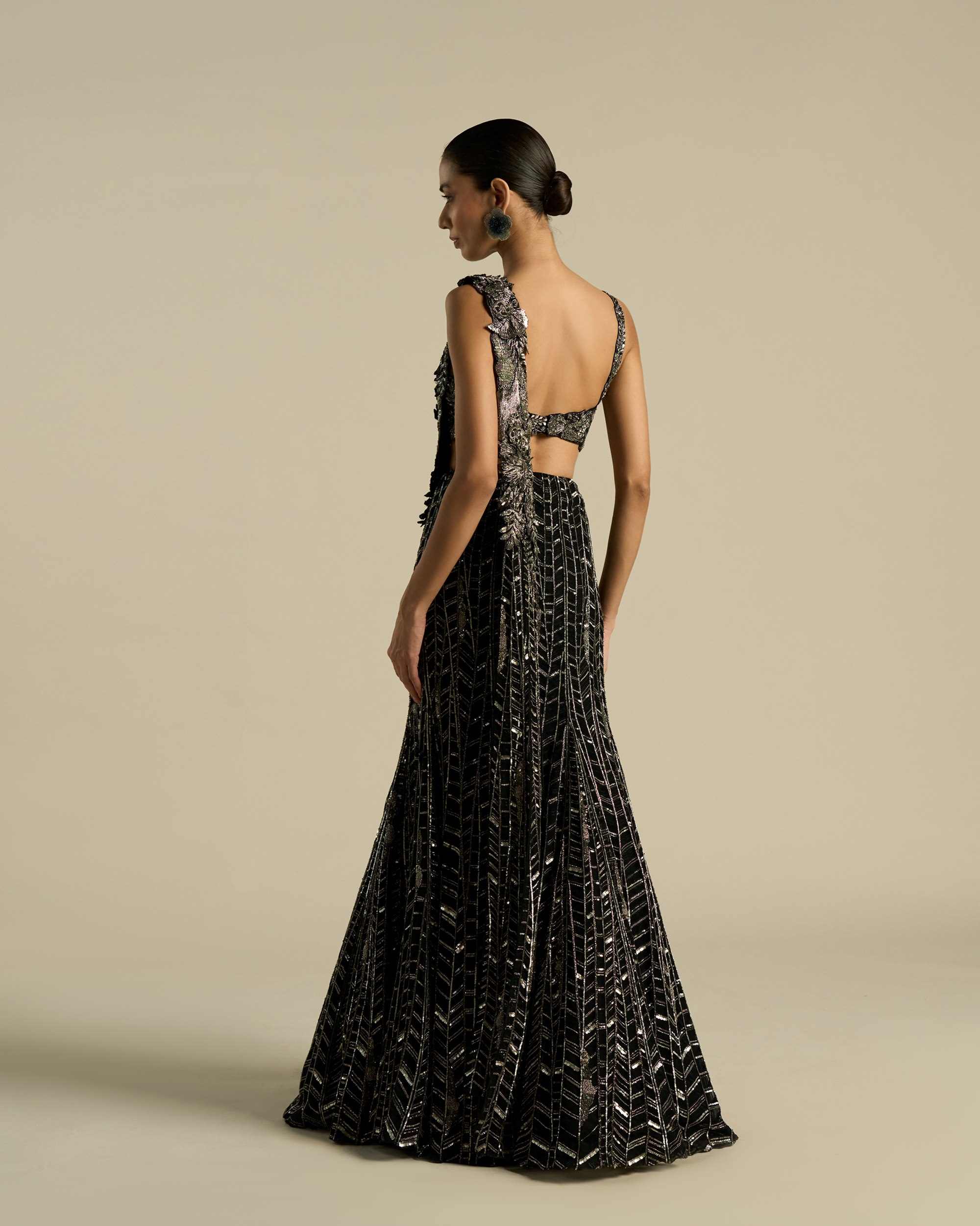 Chevron Island Lehenga Saree