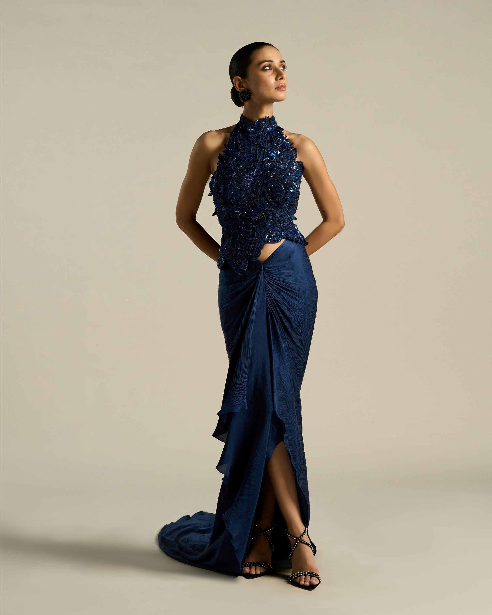 Jumbo Hibiscus Halter Co-Ord Set