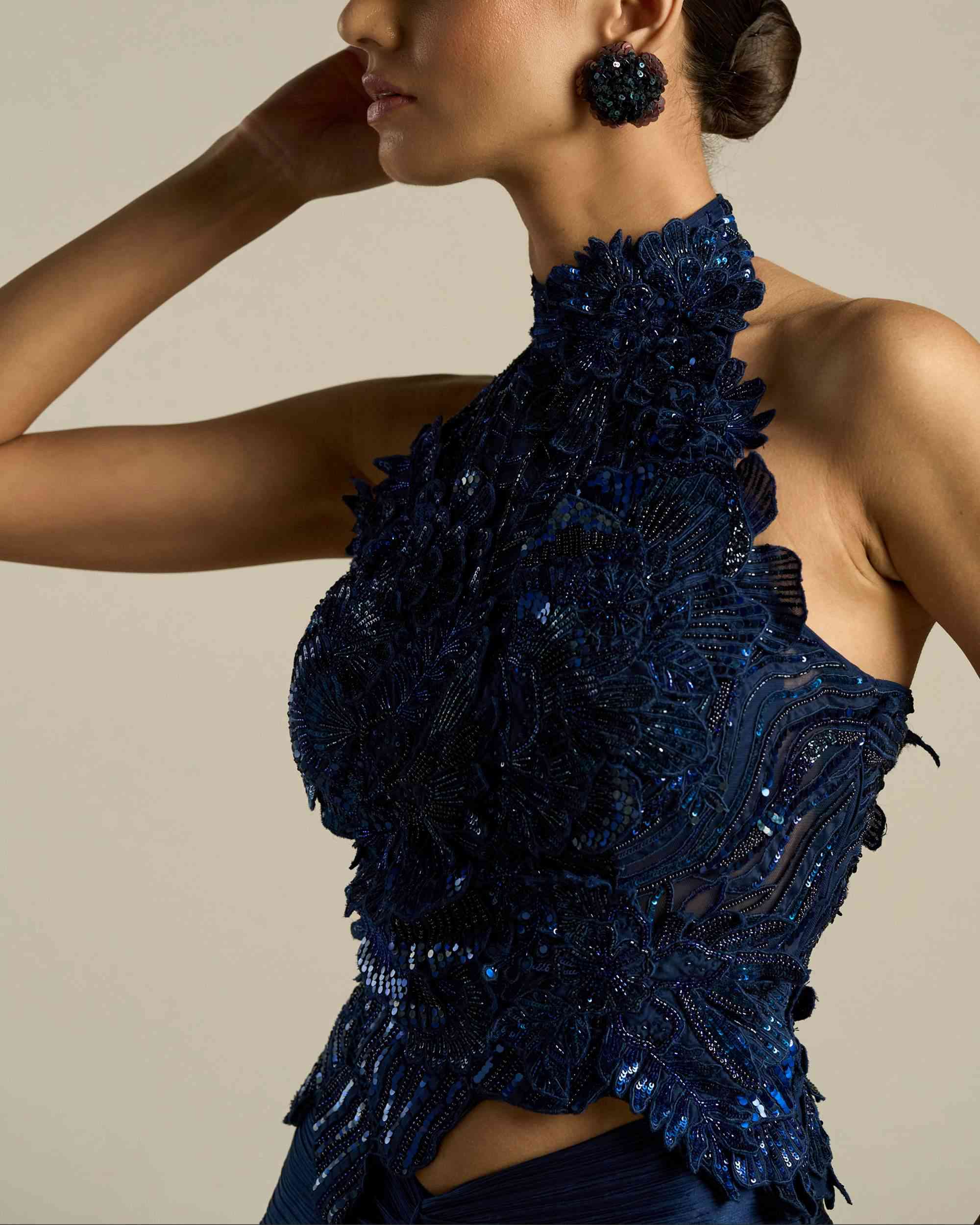 Jumbo Hibiscus Halter Co-Ord Set