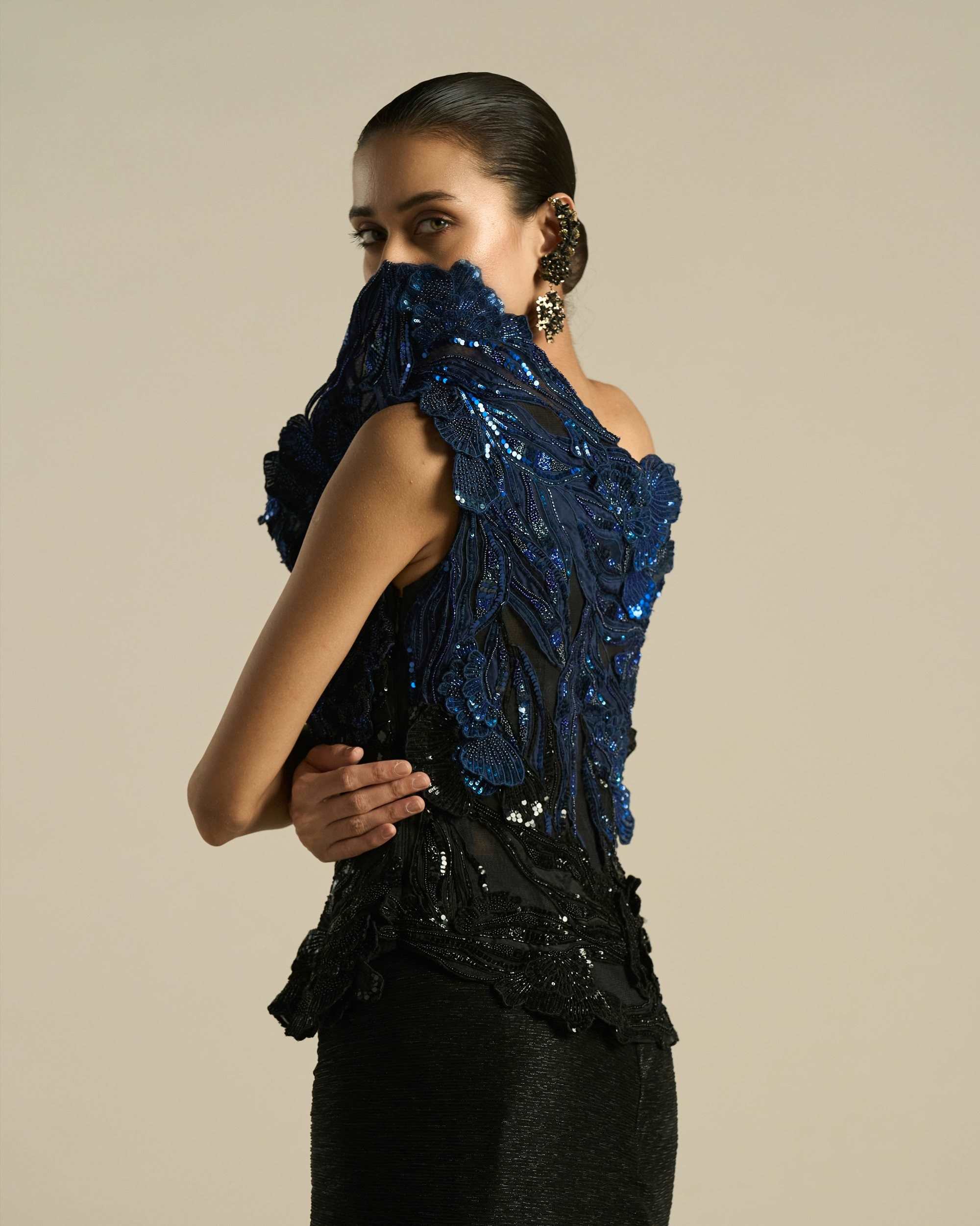 Hibiscus Swirl Structured Co-Ord Set