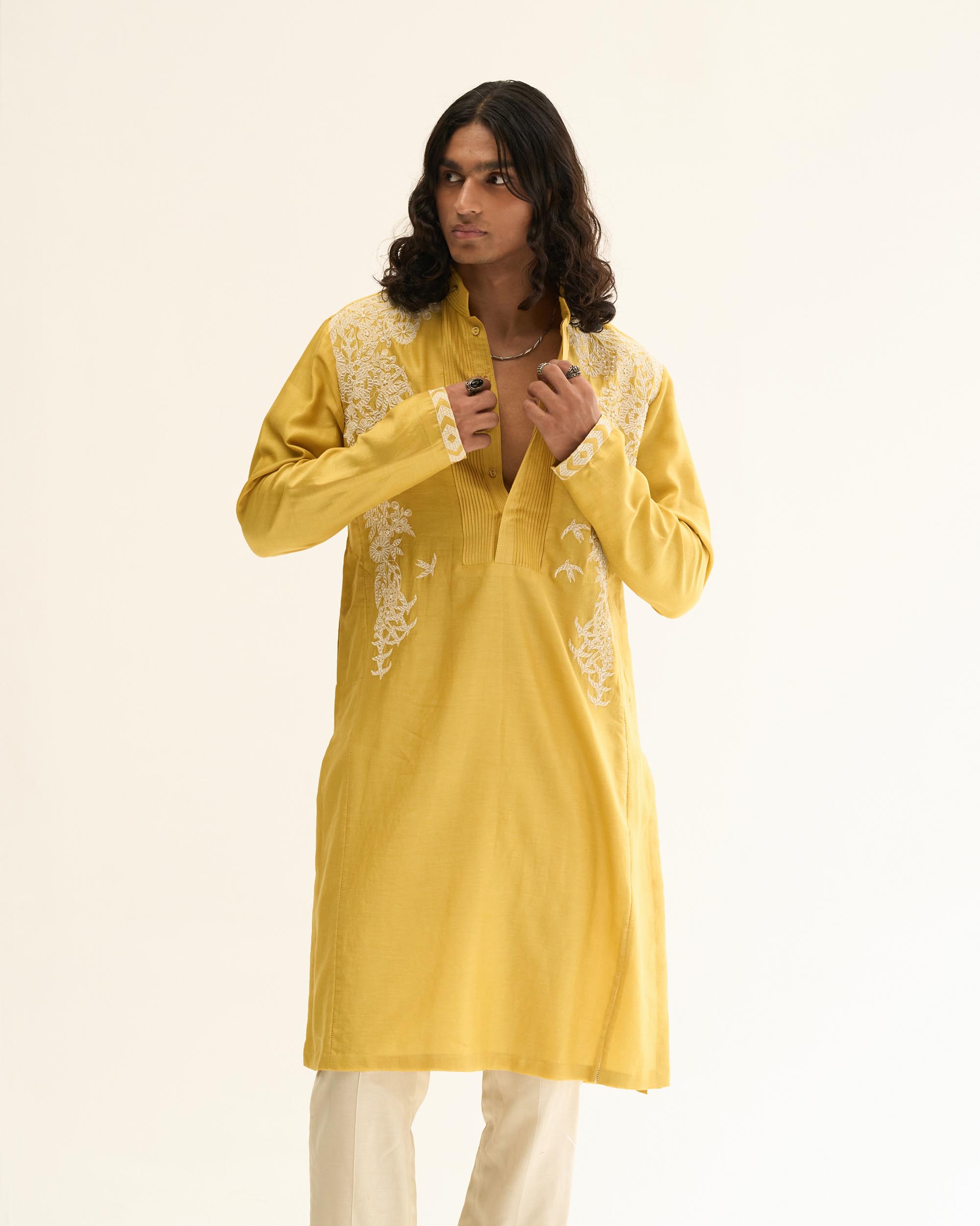 Aquatic Bird Kurta Set