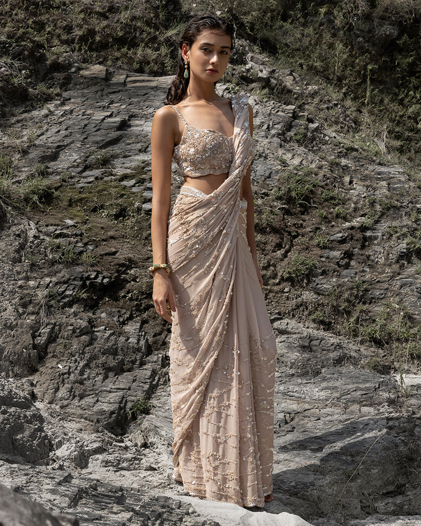 Saree Drape Dress - Made to Order only – Vibgyorbymonica